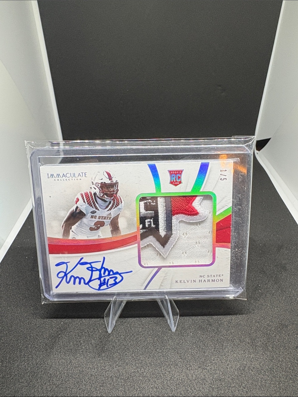 Panini Immaculate Kelvin Harmon Rookie Patch Autograph - LE 1/5